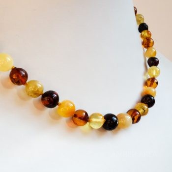 Baroque Multi-Color Amber Necklace