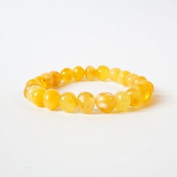 Baroque Yellow Amber Bracelet