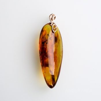 Amber Pendant With Spider Inclusion