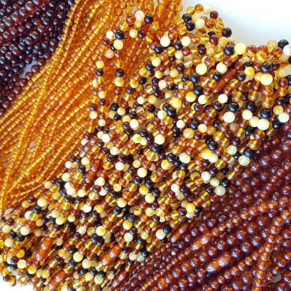 Baltic amber necklace round shape wholesale
