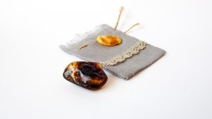 Amber Lucky Amulets With A Linen Bag