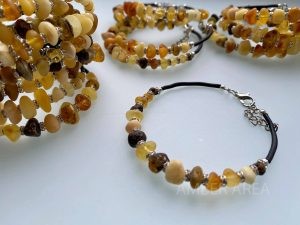 Baltic amber wire bracelets with clasp wholesale