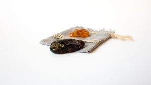 Amber Lucky Amulets With A Linen Bag