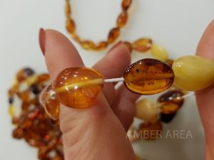 Wholesale of Baltic amber bracelets “olive shape”