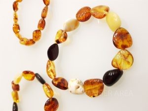Baltic amber bracelet “olive shape” wholesale