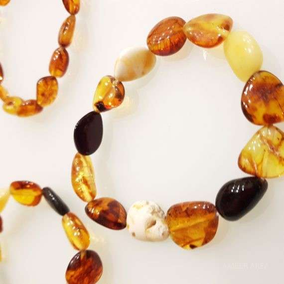 Baltic amber bracelet “olive shape” wholesale