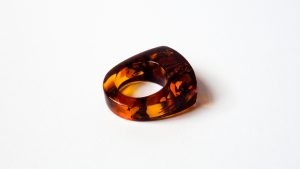 Massive Natural Baltic Amber Ring 21 mm